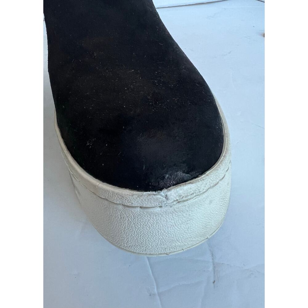 Vince Warren Black Suede White Platform Round Toe Slip On‎ Skate Sneaker Shoes 7 - Picture 13 of 13